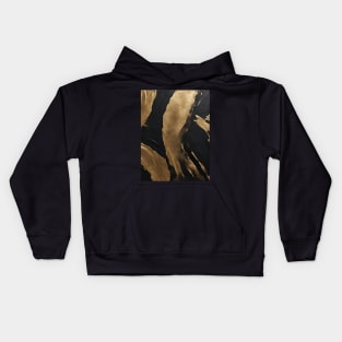 Golden Wings Abstract Art Kids Hoodie